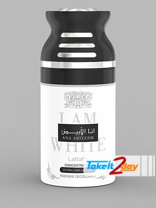 Lattafa Ana Abiyedh I Am White Perfume Deodorant Body Spray For Men And Women 250 ML